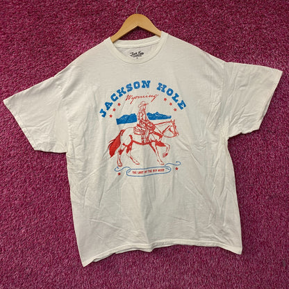 Junk Food Clothing Western Style Jackson Hole Old west Tee size XL