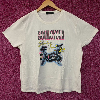 SoulCycle Studio Tour 24 Retro Graphic T-Shirt Large