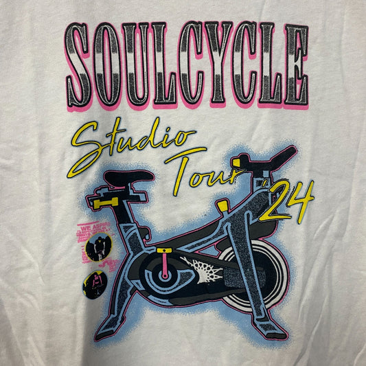 SoulCycle Studio Tour 24 Retro Graphic T-Shirt Large