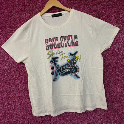SoulCycle Studio Tour 24 Retro Graphic T-Shirt Large