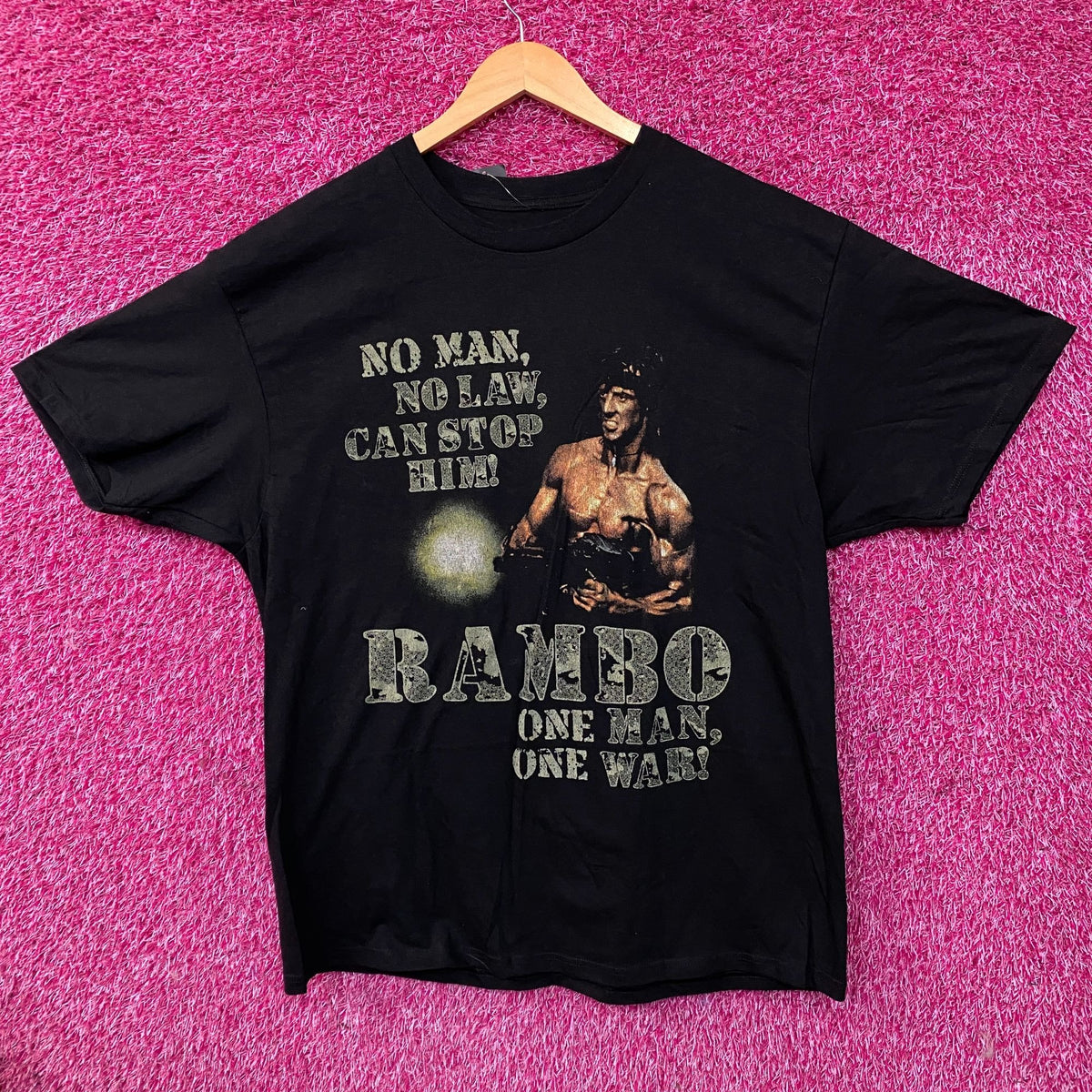 Rambo "One Man, One War" Graphic T-Shirt XL