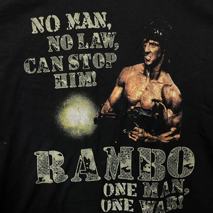 Rambo "One Man, One War" Graphic T-Shirt XL