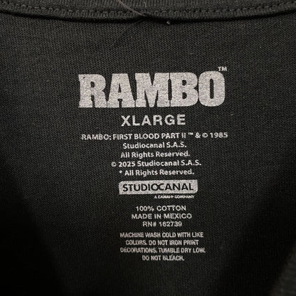 Rambo "One Man, One War" Graphic T-Shirt XL