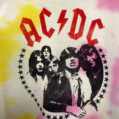 AC/DC Highway to Hell Album Rock Band Tie Dye Hoodie Large