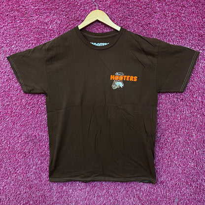 Hooters "Where Angels Get Their Wings!" Graphic T-Shirt Large