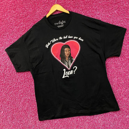 Twilight Saga Bella Where Have You Been Loca Jacob T-Shirt 2X