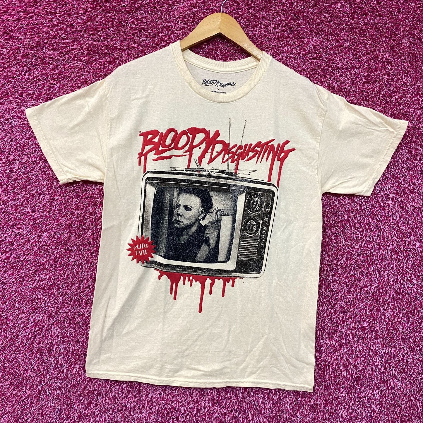 Bloody Disgusting x Michael Myers Double Sided Horror T-Shirt large