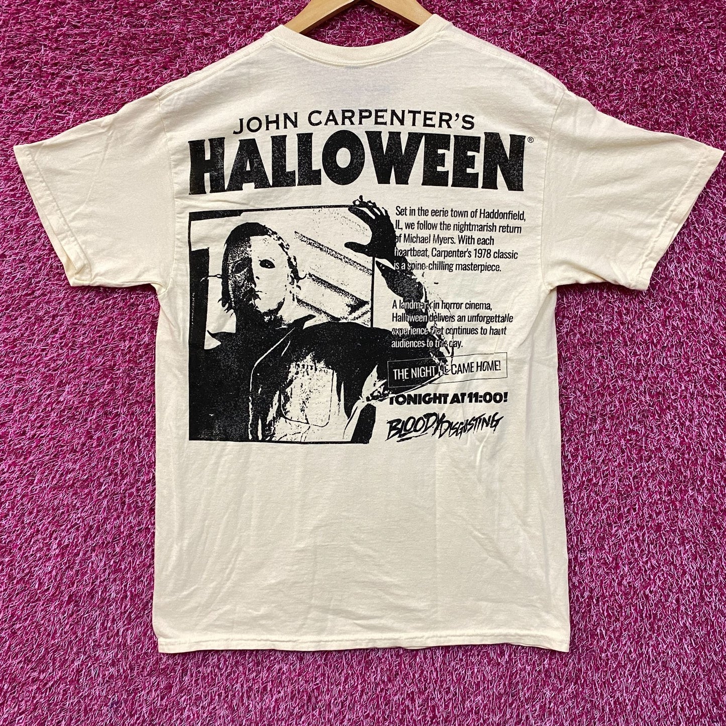 Bloody Disgusting x Michael Myers Double Sided Horror T-Shirt large