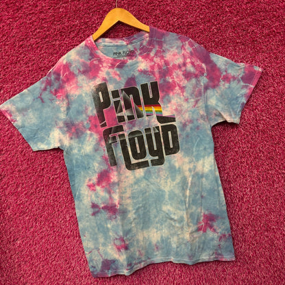Pink Floyd Dark Side Of The Moon tiedye Logo tshirt size large