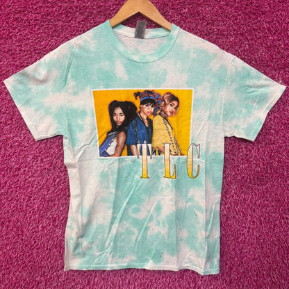 TLC T-Boz Lisa Left Eye Chilli Poster Soul Group Tie Dye M