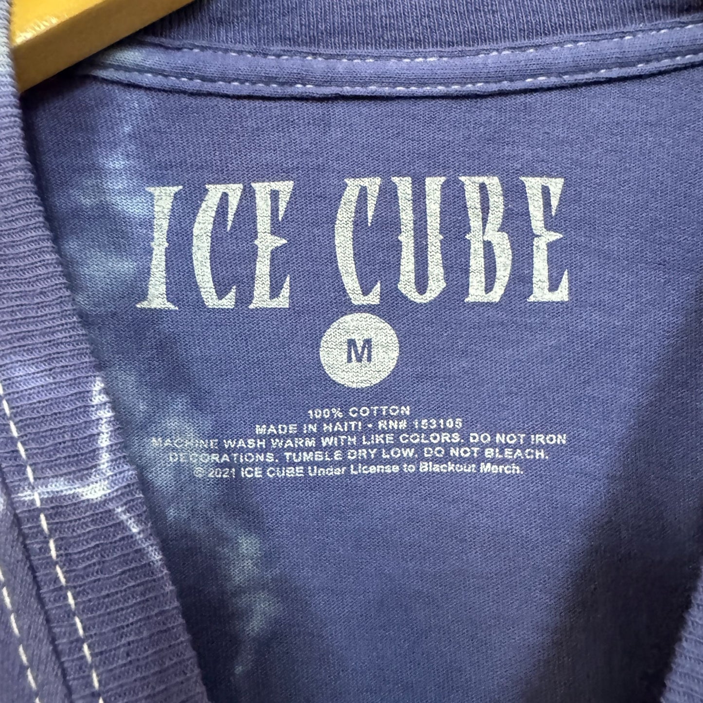 Ice Cube Death Certificate Electric West Coast Rap Tie Dye M