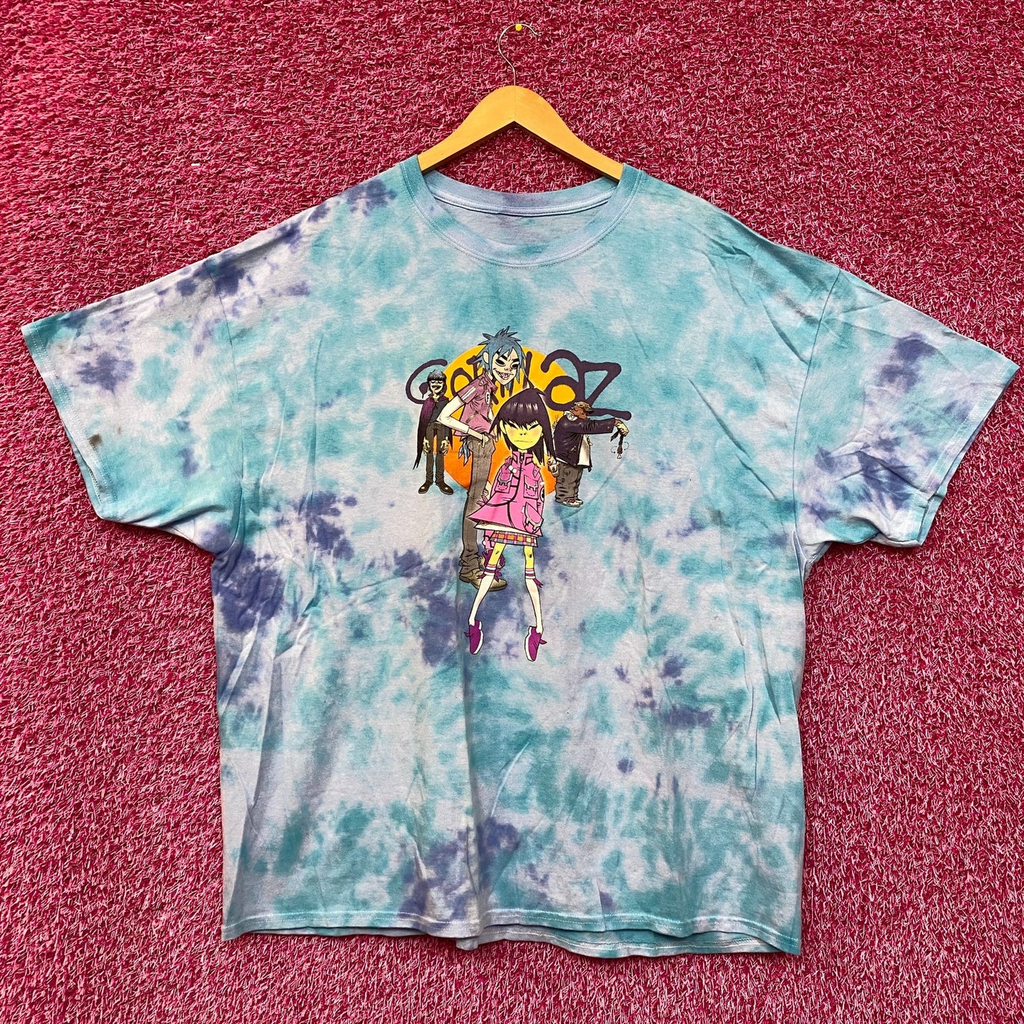 The Gorillaz Phase 1 Celebrity Take Down Rock Tie Dye 3X