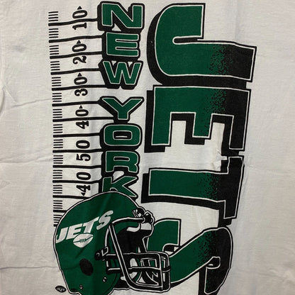 NFL New York Jets Yardage Graphic Design T-Shirt Medium
