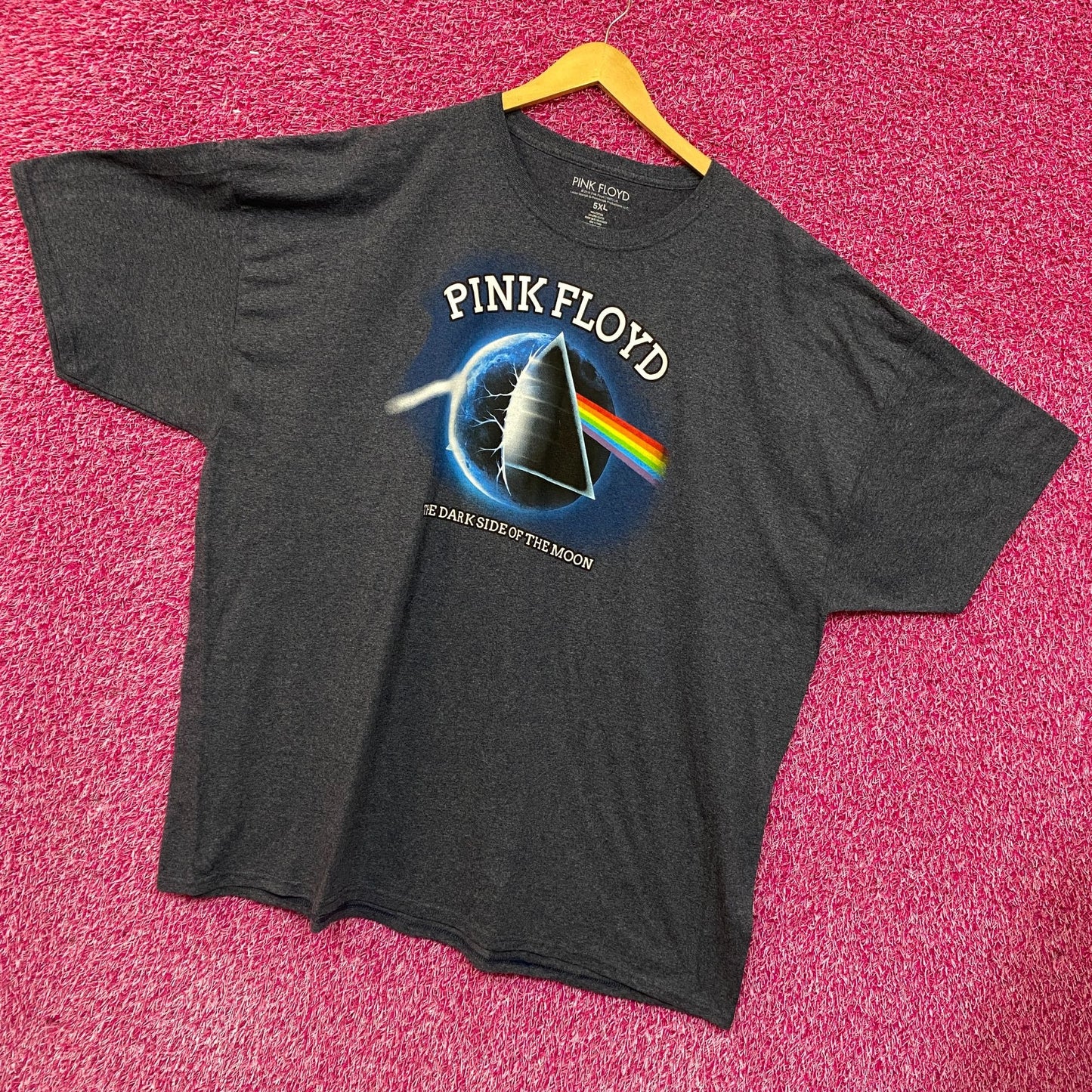 Pink Floyd the dark side of the moon pyramid crashing Tshirt size 5XL