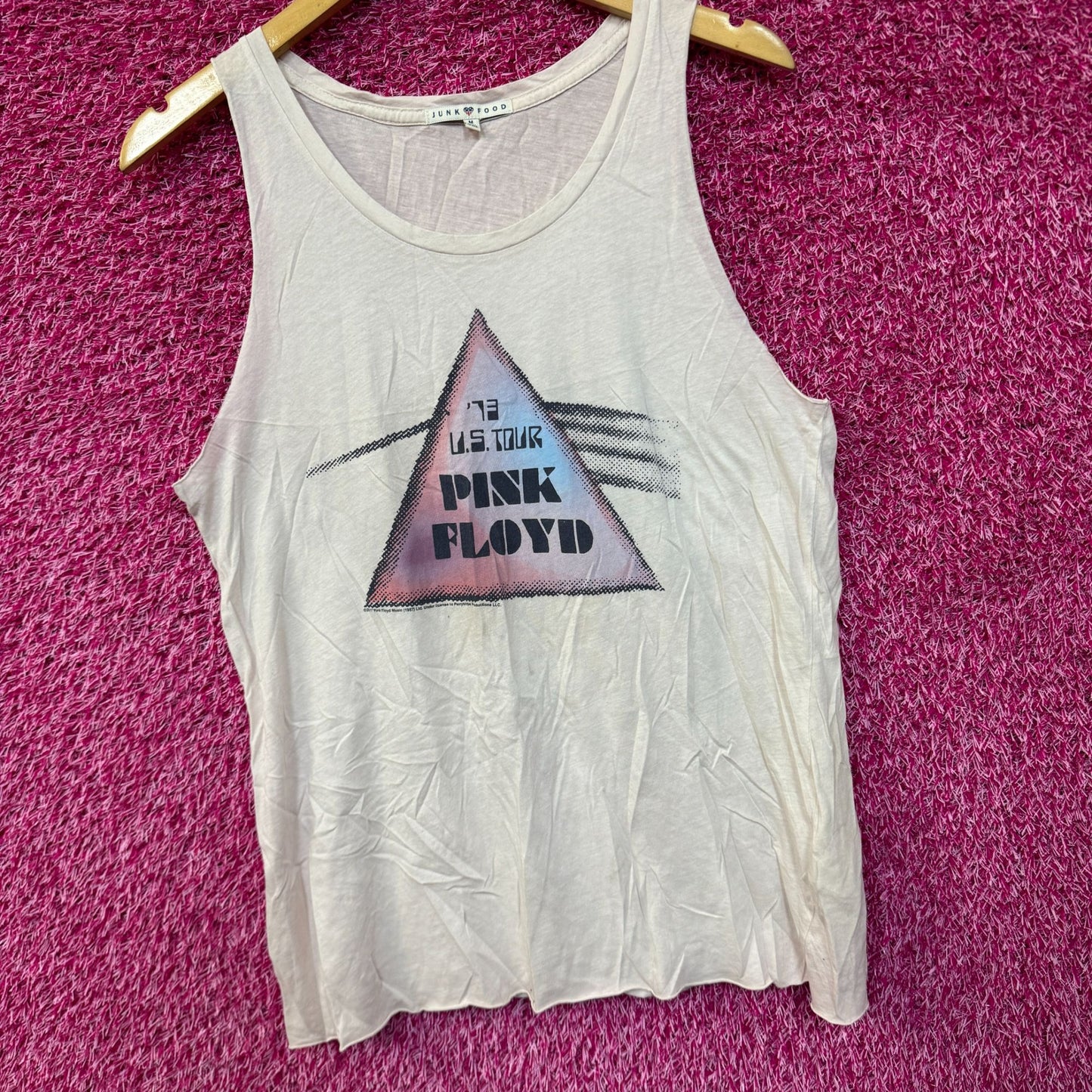 Pink Floyd 1973 US Tour Psychedelic Rock Band Tank Top M