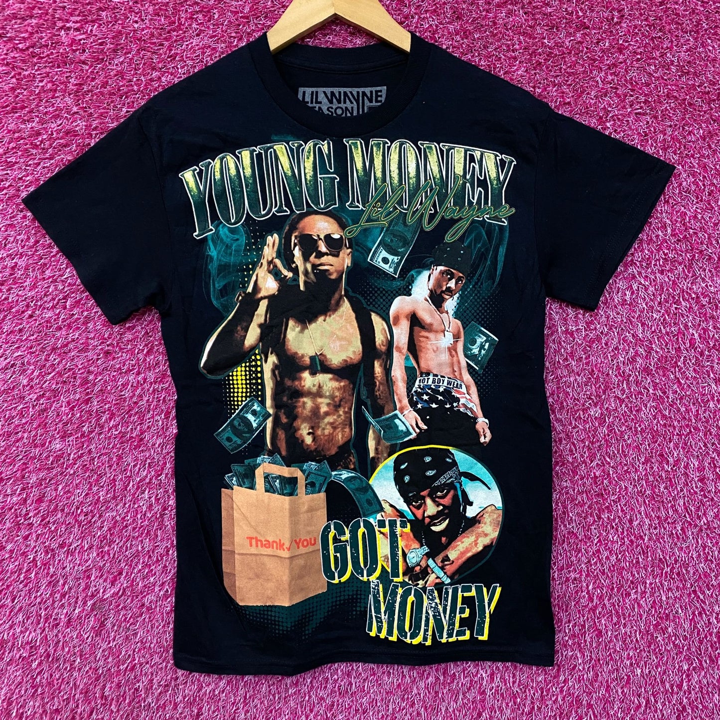 Lil Wayne Young Money Got Money Themed T-Shirt Small