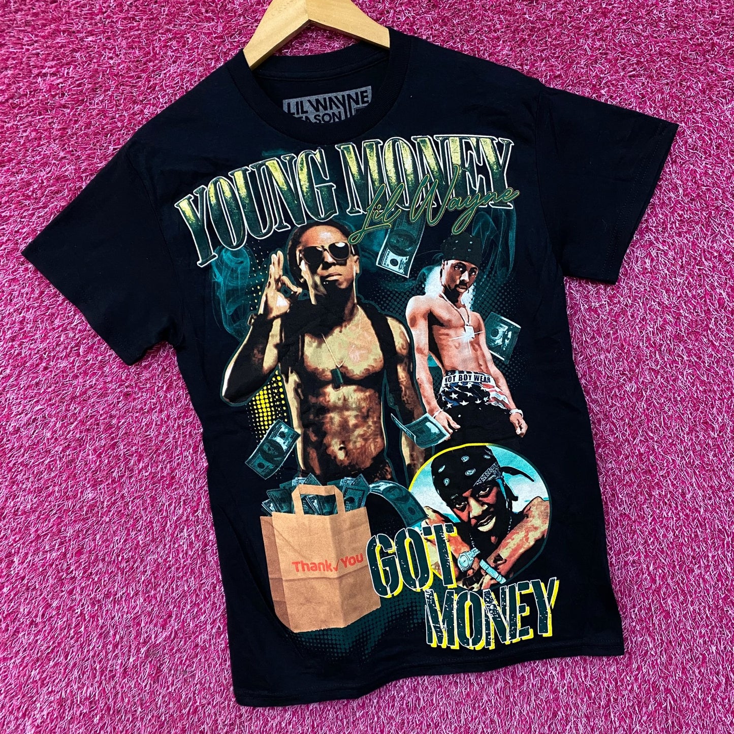Lil Wayne Young Money Got Money Themed T-Shirt Small
