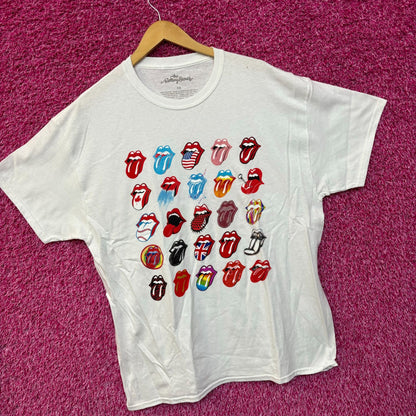 The Rolling Stones All the World Tour Hot Lips Rock Tee 1X