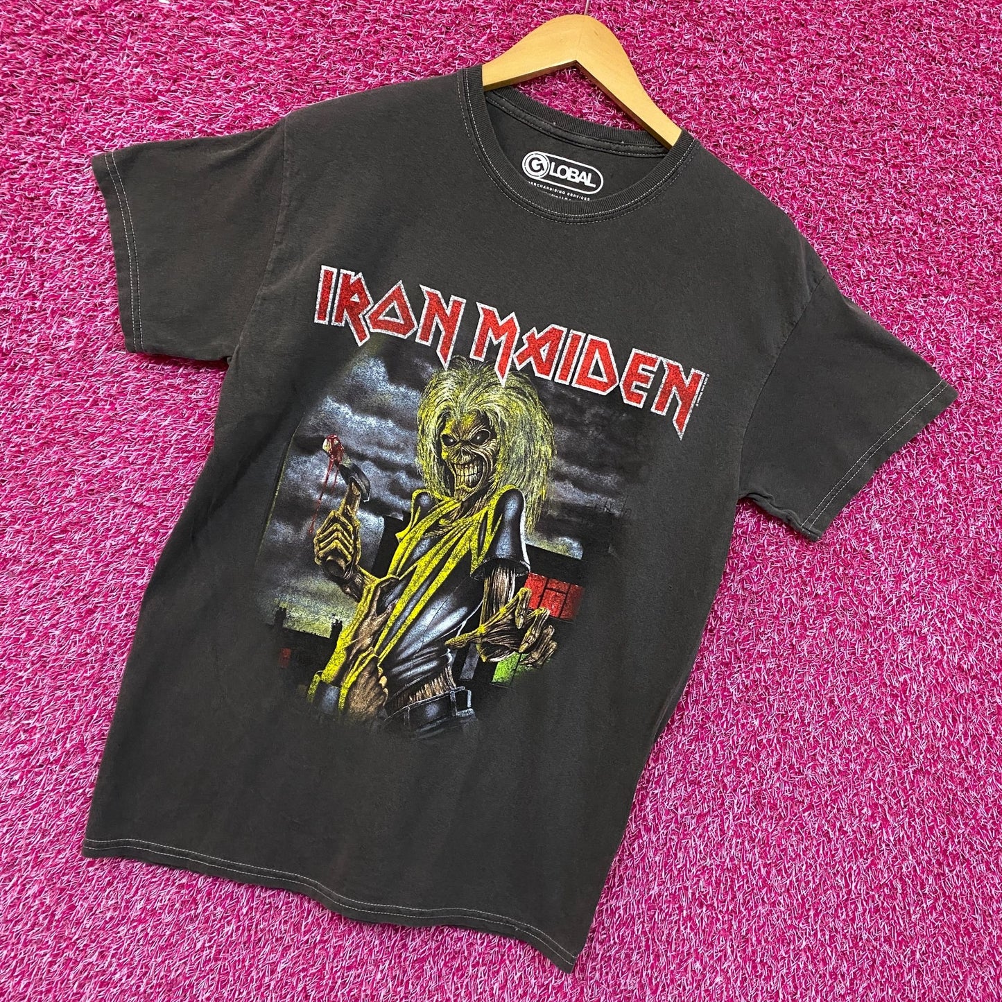 Iron Maiden Distressed Killers Rock tshirt size Small