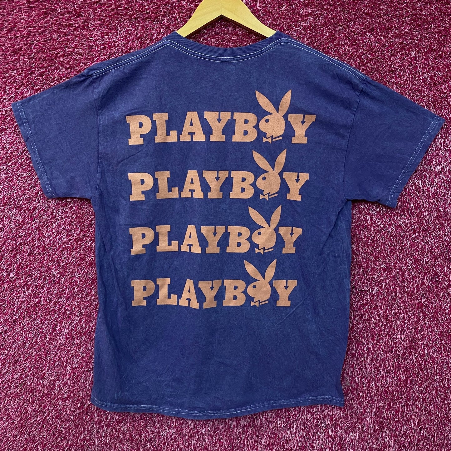 Playboy Logo retro Vtg Wash Size Large