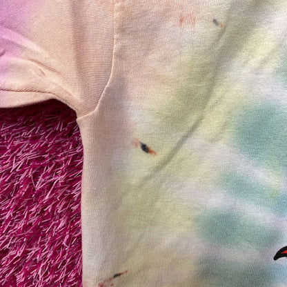 The Rolling Stones 72 Hot LIps Tie Dye Tshirt size Large