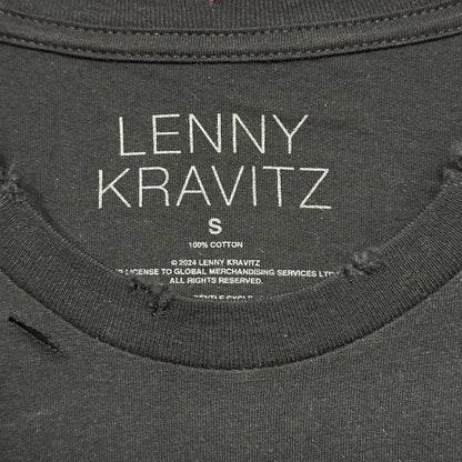 Lenny Kravitz Blue Electric Light Women’s Distressed Tee S