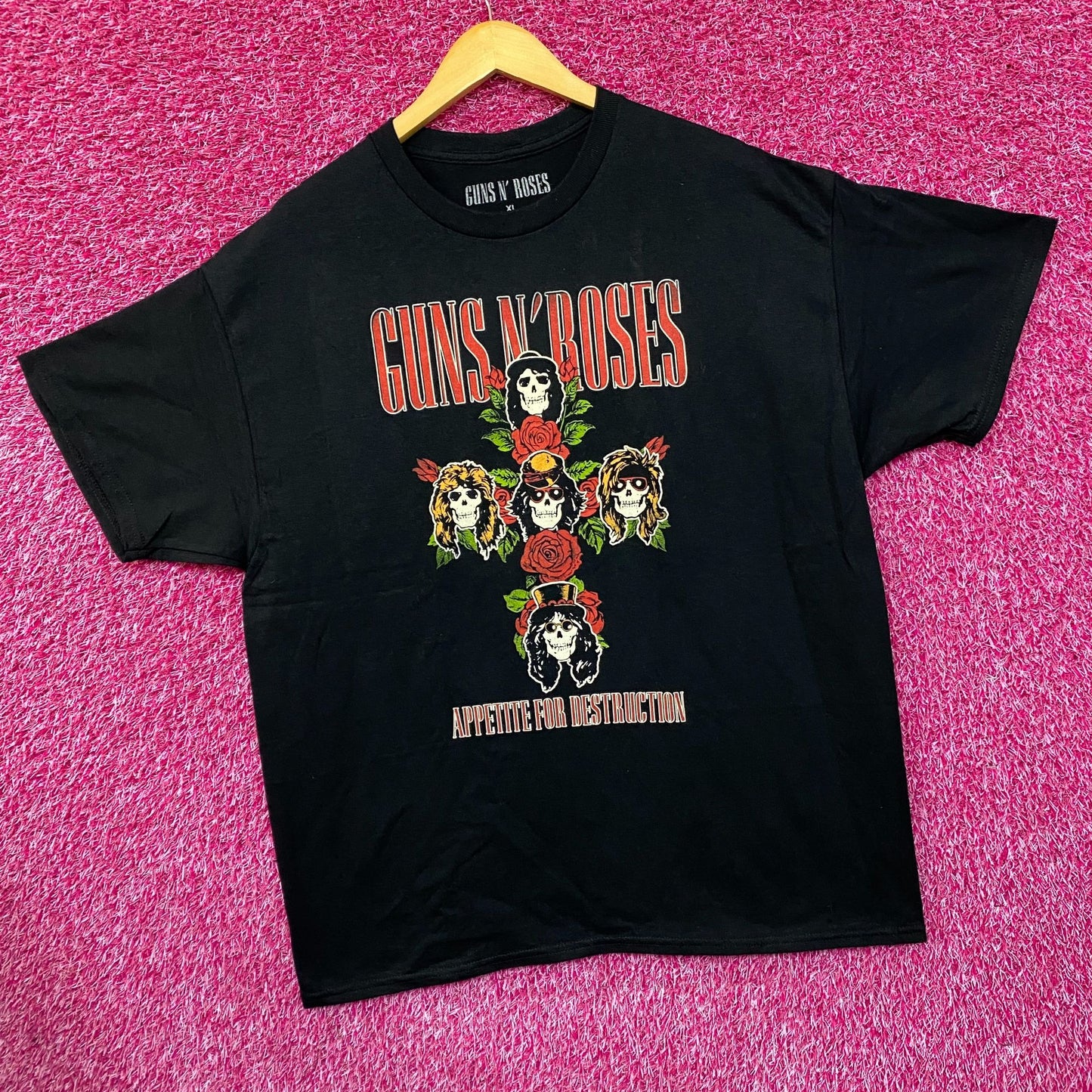 Guns N' Roses Appetite For Destruction Rock Band Shirt XL