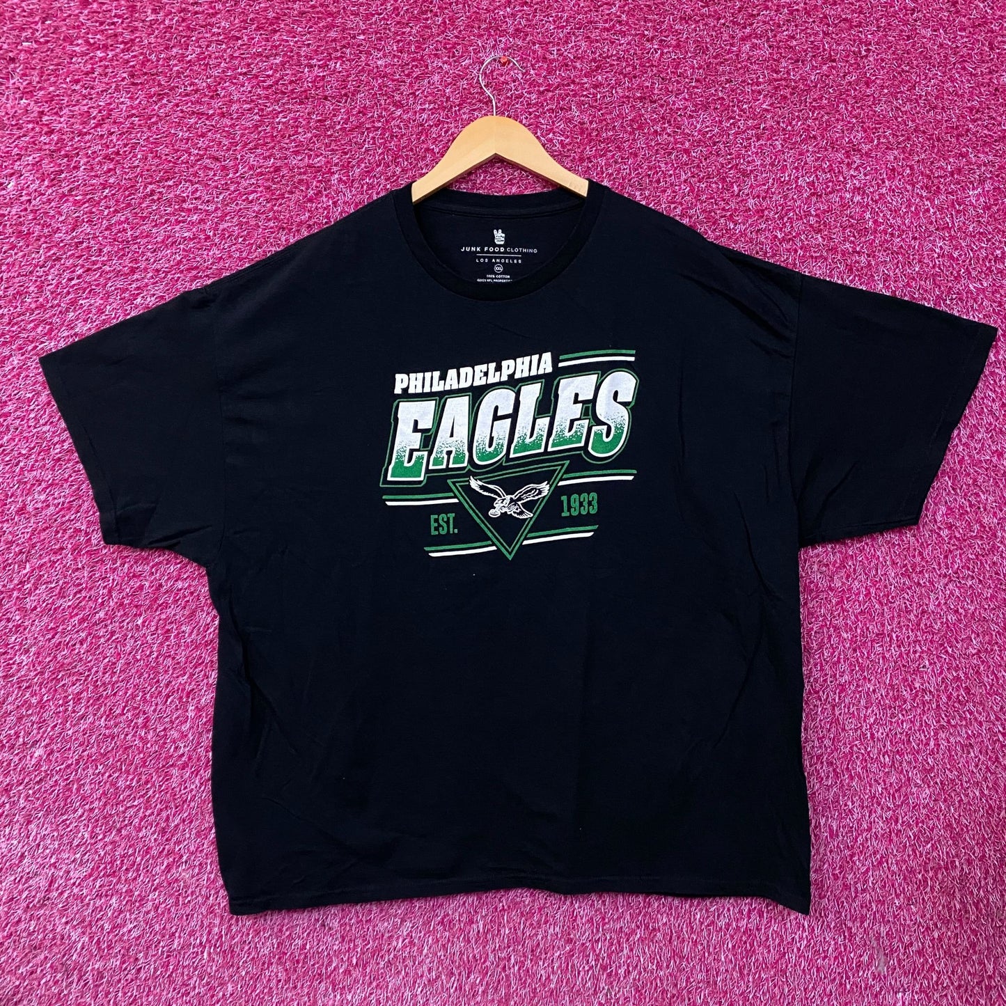NFL Junk Food Philadelphia Eagles Black Tshirt size 2XL