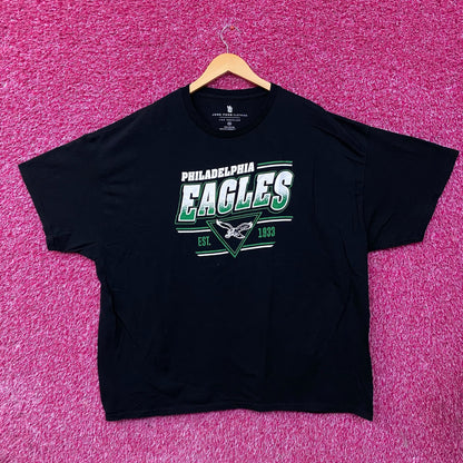 NFL Junk Food Philadelphia Eagles Black Tshirt size 2XL