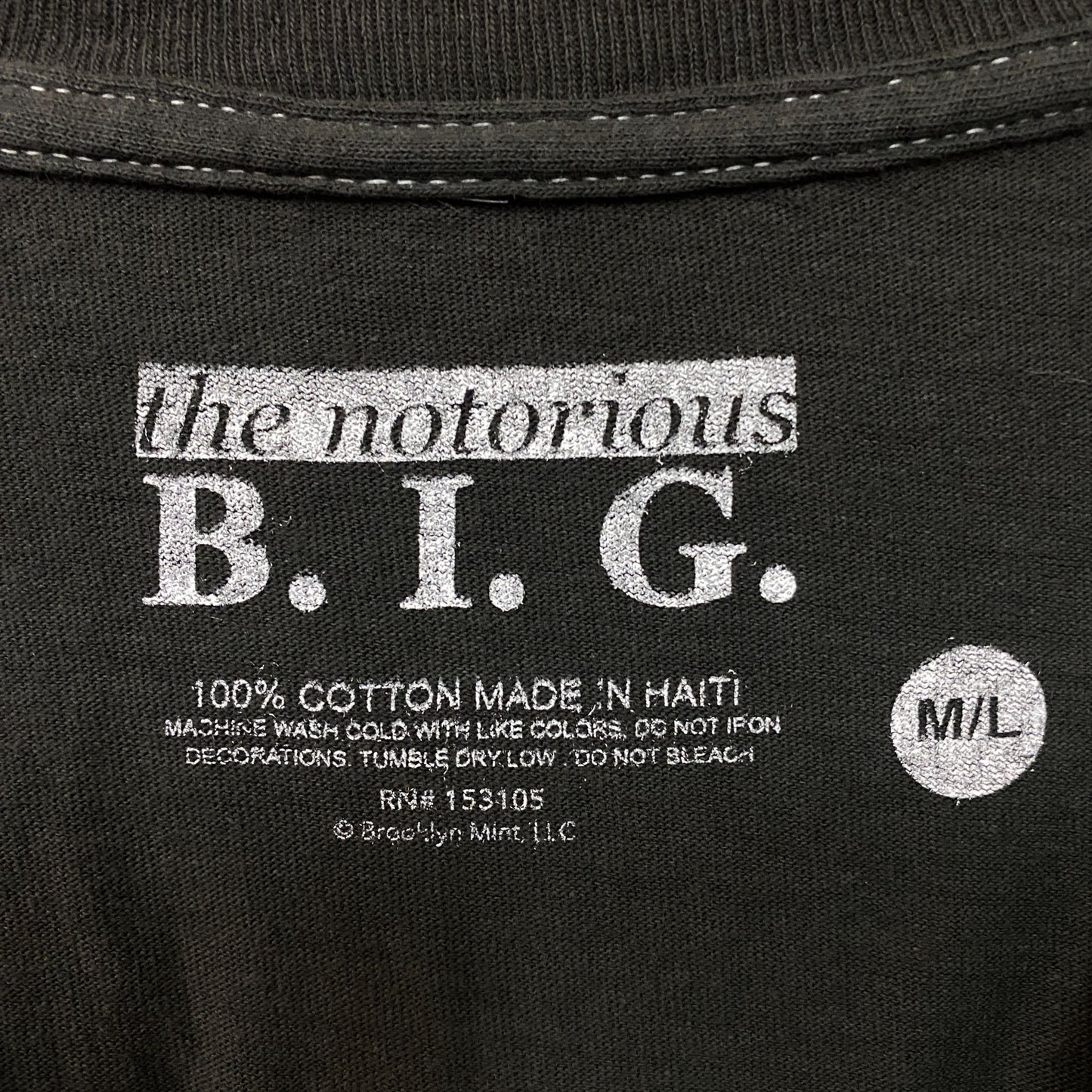 The Notorious B.I.G. Biggie Smalls Graphic T-Shirt M/L