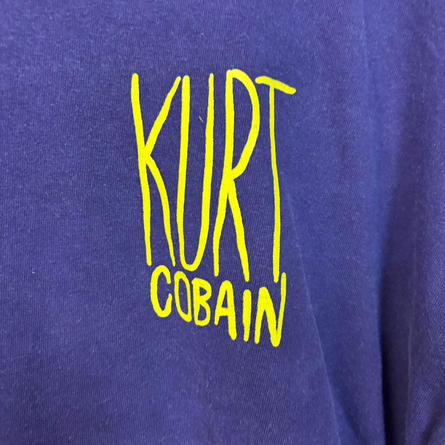 Kurt Kobain Nirvana Long Sleeve Oversized Grunge Tshirt size Medium