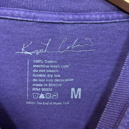 Kurt Kobain Nirvana Long Sleeve Oversized Grunge Tshirt size Medium