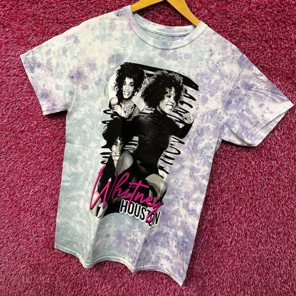 Whitney Houston I wanna Dance With Someone Tie Dye Tee Med