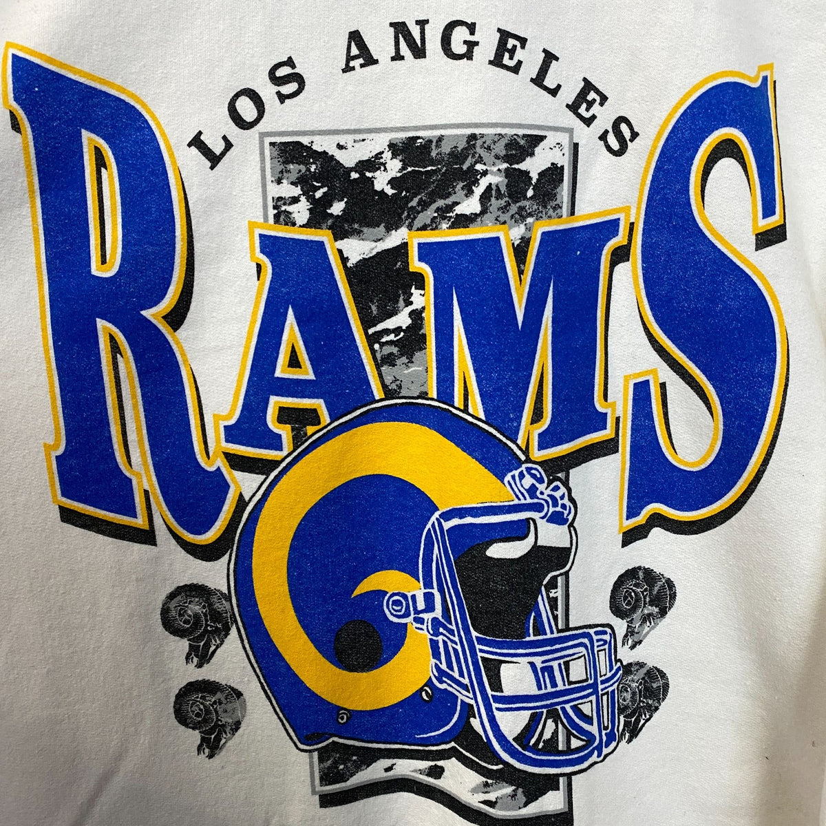 Junk Food Clothing Los Angeles Rams Conversion Crew Fleece Large