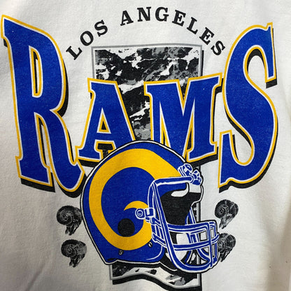 Junk Food Clothing Los Angeles Rams Conversion Crew Fleece Large