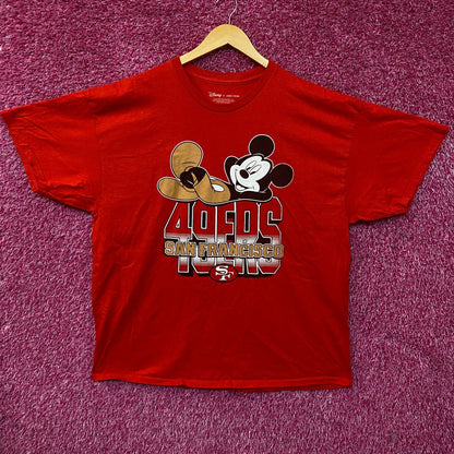 Junk Food Clothing X Mickey Mouse San Francisco 49ers Football Tee size 2XL