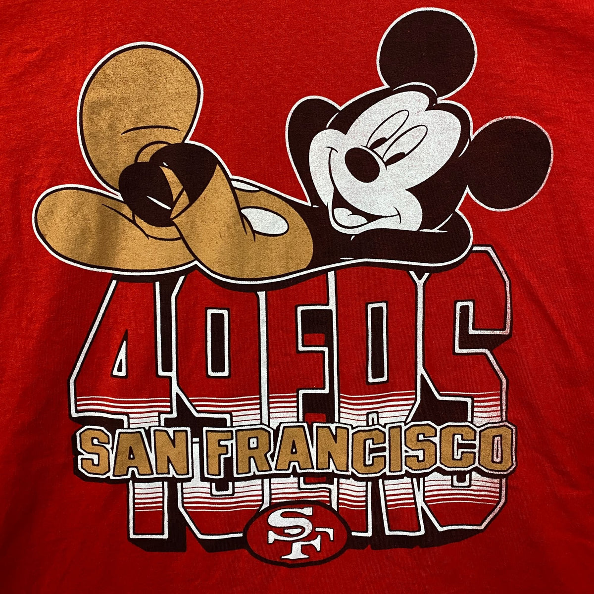 Junk Food Clothing X Mickey Mouse San Francisco 49ers Football Tee size 2XL