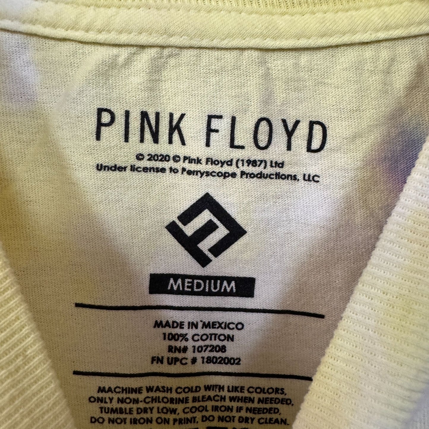 Pink Floyd The Division Bell Art Psychedelic Band Tie Dye M