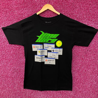 LimeWire "Download at Your Own Risk" Graphic T-Shirt Medium