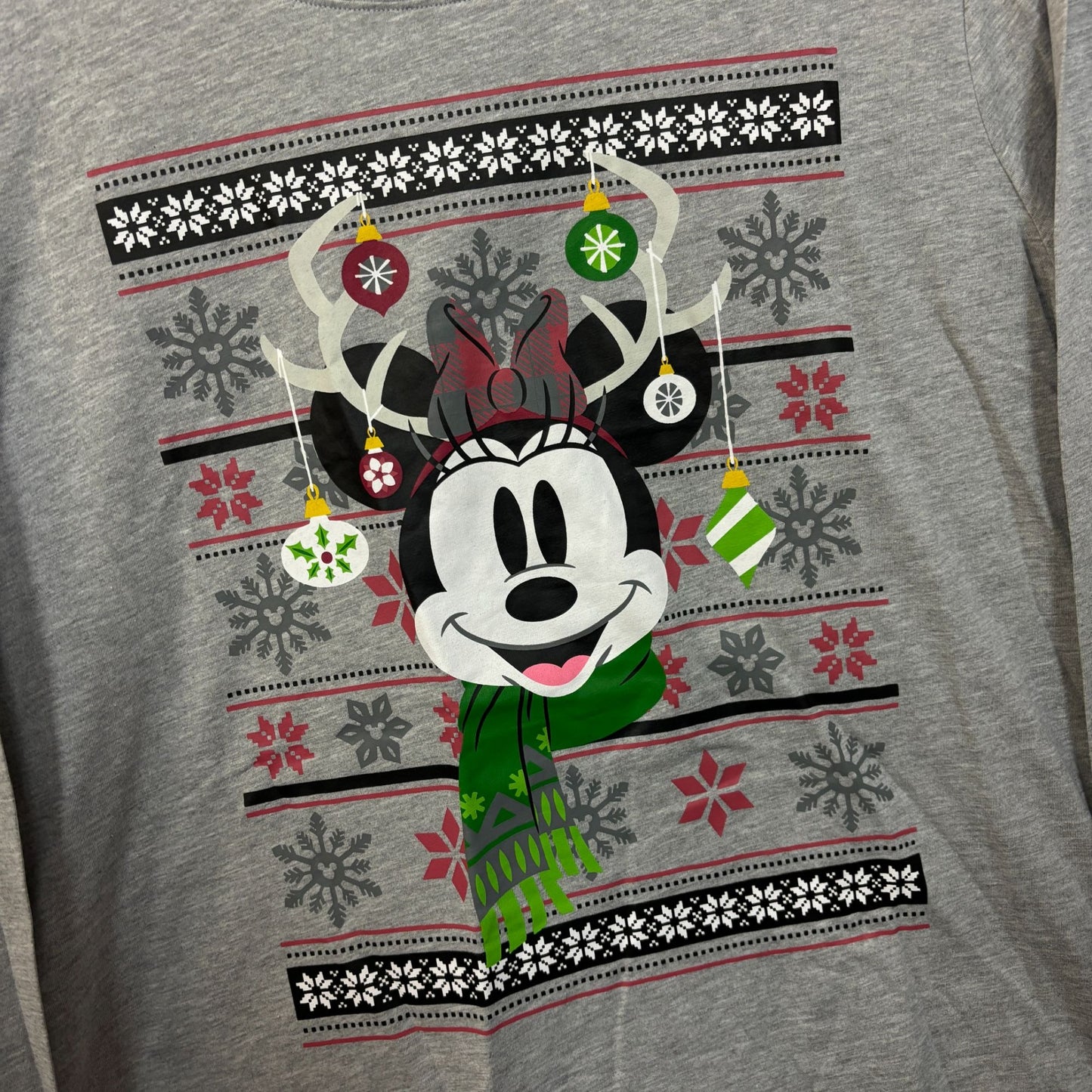 Minnie Mouse Christmas Long Sleeve T-shirt size 1X