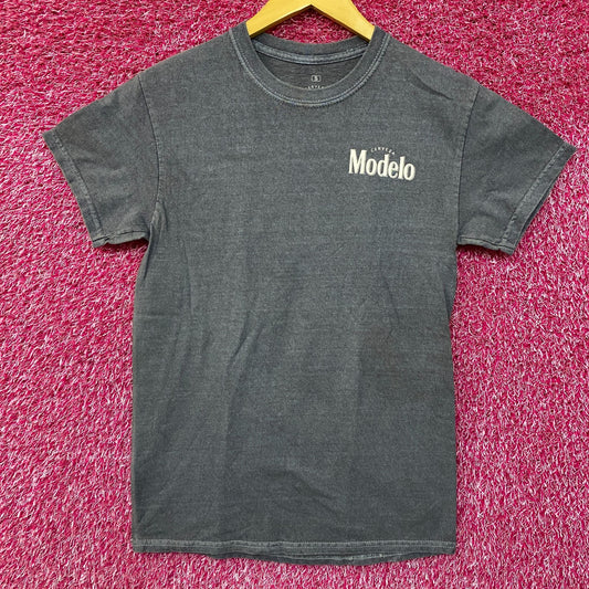 Modelo Cerveza Sugar Skull Promo Graphic Design T-Shirt Small