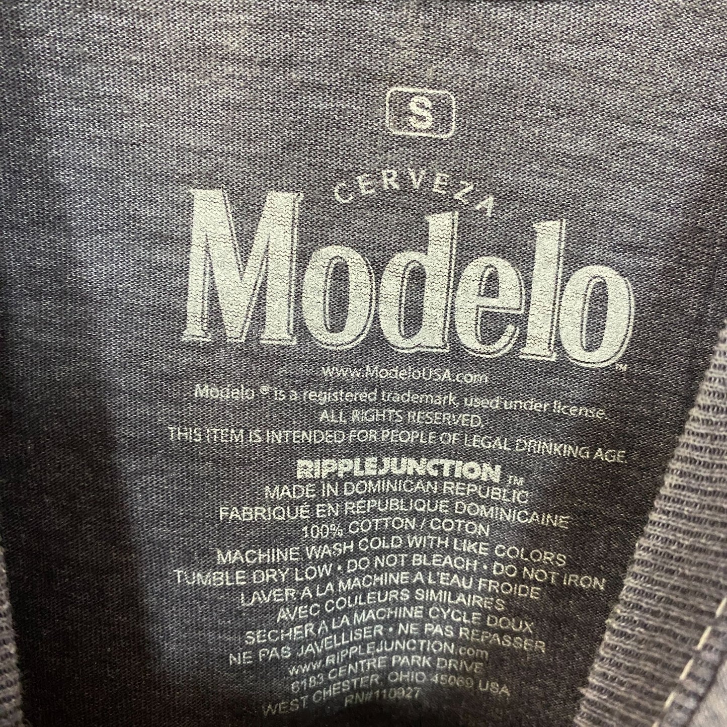 Modelo Cerveza Sugar Skull Promo Graphic Design T-Shirt Small