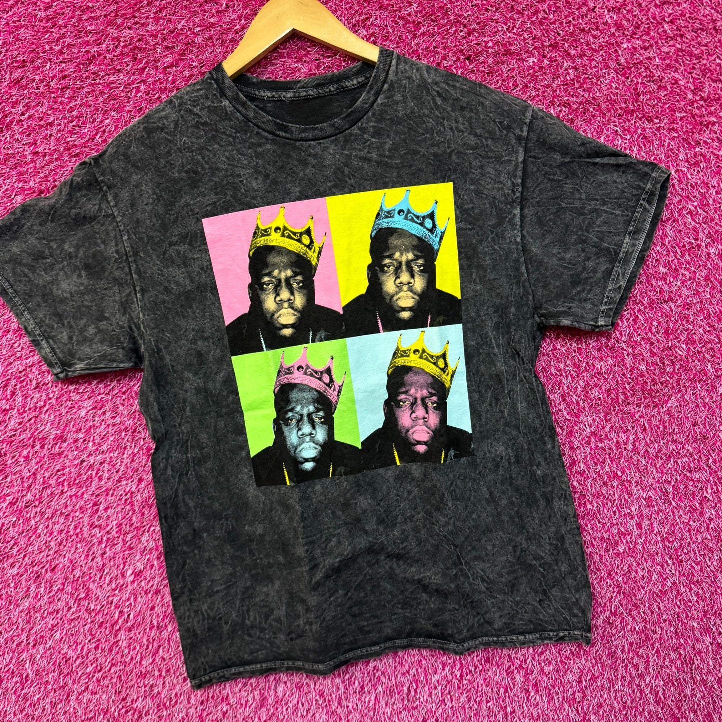 The Notorious BIG King of New York Pop Art Hip Hop Tee M