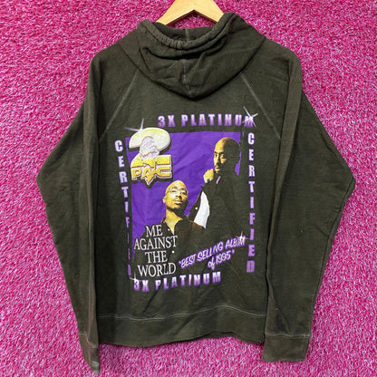 Tupac Me Against The Wold 3X Platinum Album Hoodie Medium