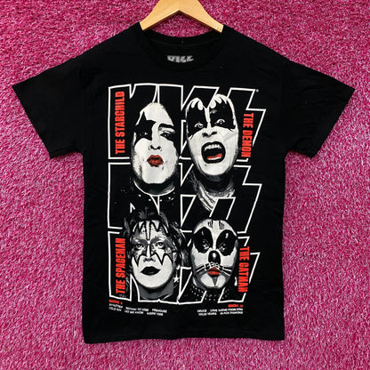 KISS Debut Album Cover Graphic Rock Band T-Shirt Small