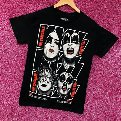 KISS Debut Album Cover Graphic Rock Band T-Shirt Small