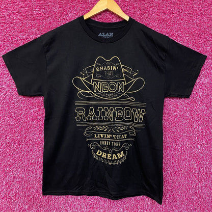 Alan Jackson Chasin That Neon Rainbow Graphic T-Shirt Large