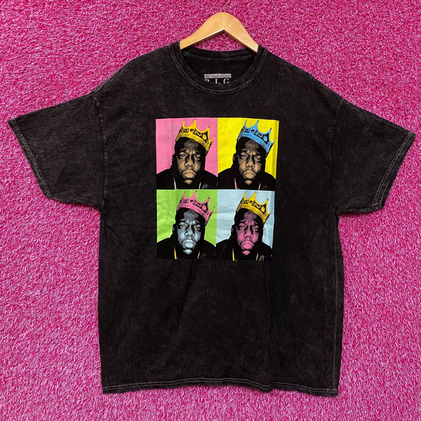The Notorious BIG King of New York Pop Art Hip Hop Tee XL