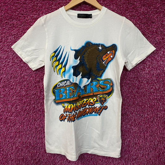 Junk Food Clothing Chicago Bears Monsters of the Midway Retro Style T-Shirt XS