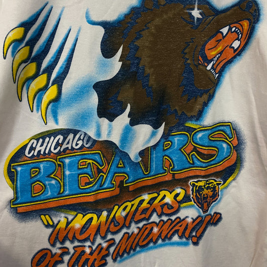 Junk Food Clothing Chicago Bears Monsters of the Midway Retro Style T-Shirt XS